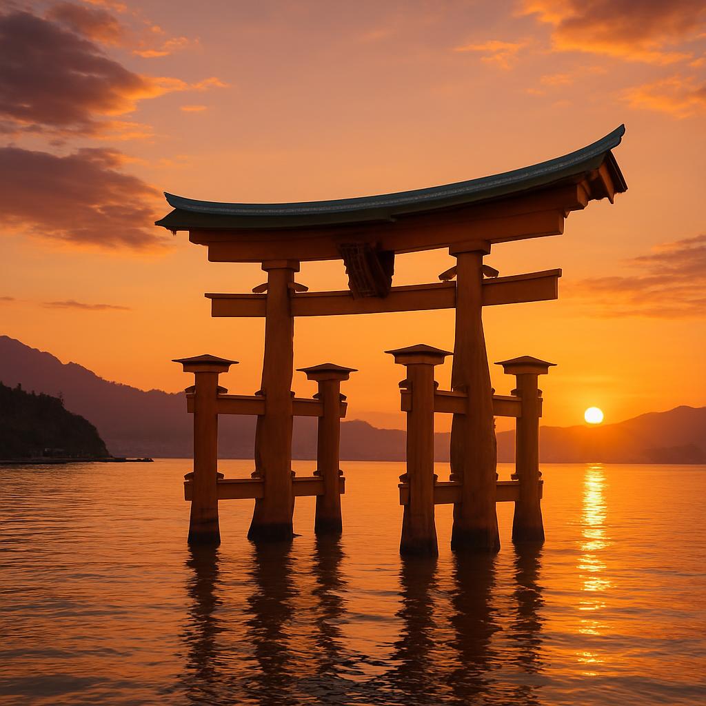 Stunning sunset view of the 